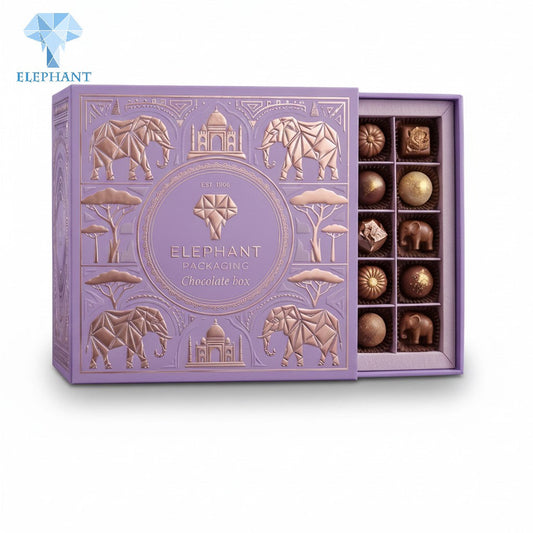 Rigid Gift Box Luxury Chocolate Gift Box Custom Candy Snack Cake Box Art Paper Gold Foil Stamping Embossed Velvet Lining Eco