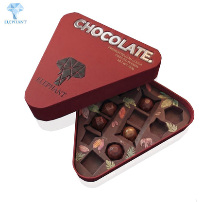 Luxury Rigid Gift Packaging Box Premium Chocolate Gift Box Candy Cookie Snack Box Coated Paper Embossed Eco Friendly