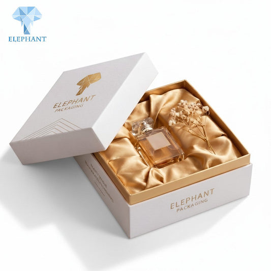 Luxury Gift Packaging Box Custom Perfume Box Essential Oil Cosmetic Box Gold Foil Stamping Matte Lamination Recyclable