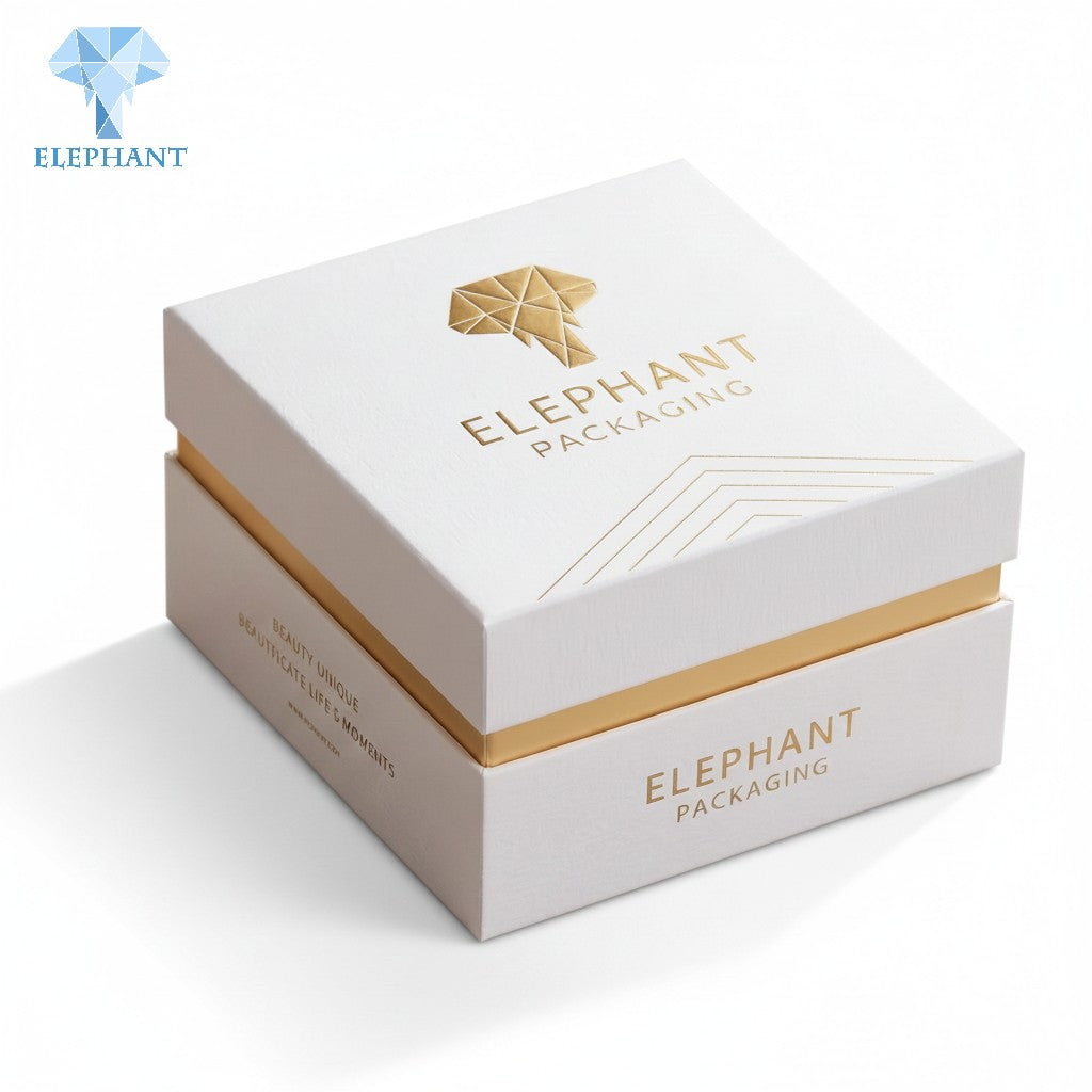 Luxury Gift Packaging Box Custom Perfume Box Essential Oil Cosmetic Box Gold Foil Stamping Matte Lamination Recyclable