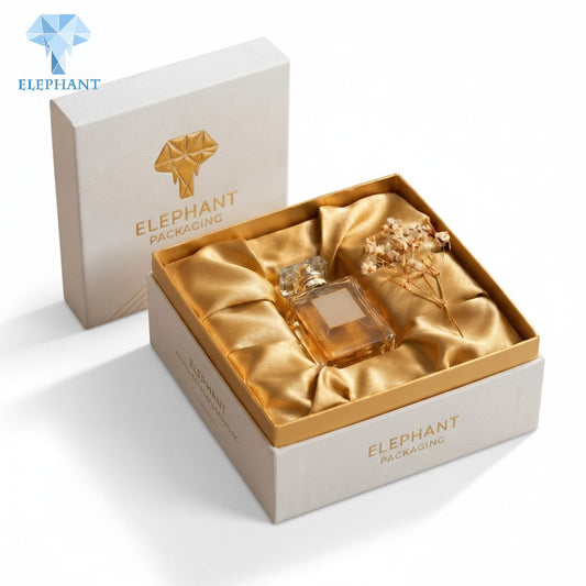 Luxury Gift Packaging Box Custom Perfume Box Essential Oil Cosmetic Box Gold Foil Stamping Matte Lamination Recyclable