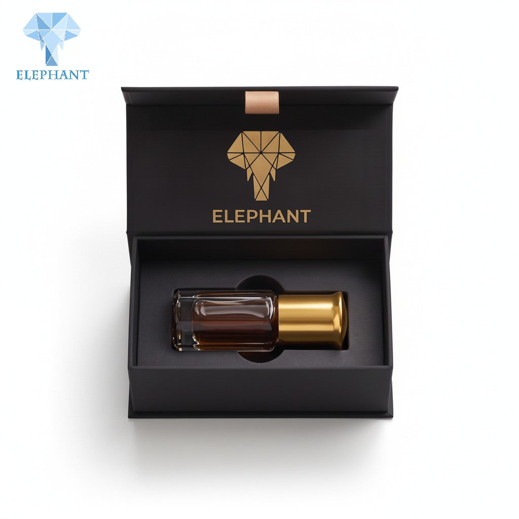 Luxury Gift Packaging Box Matte Lamination Spot UV Essential Oil Box Black Cardboard Rigid Paper Manufacturer Recyclable