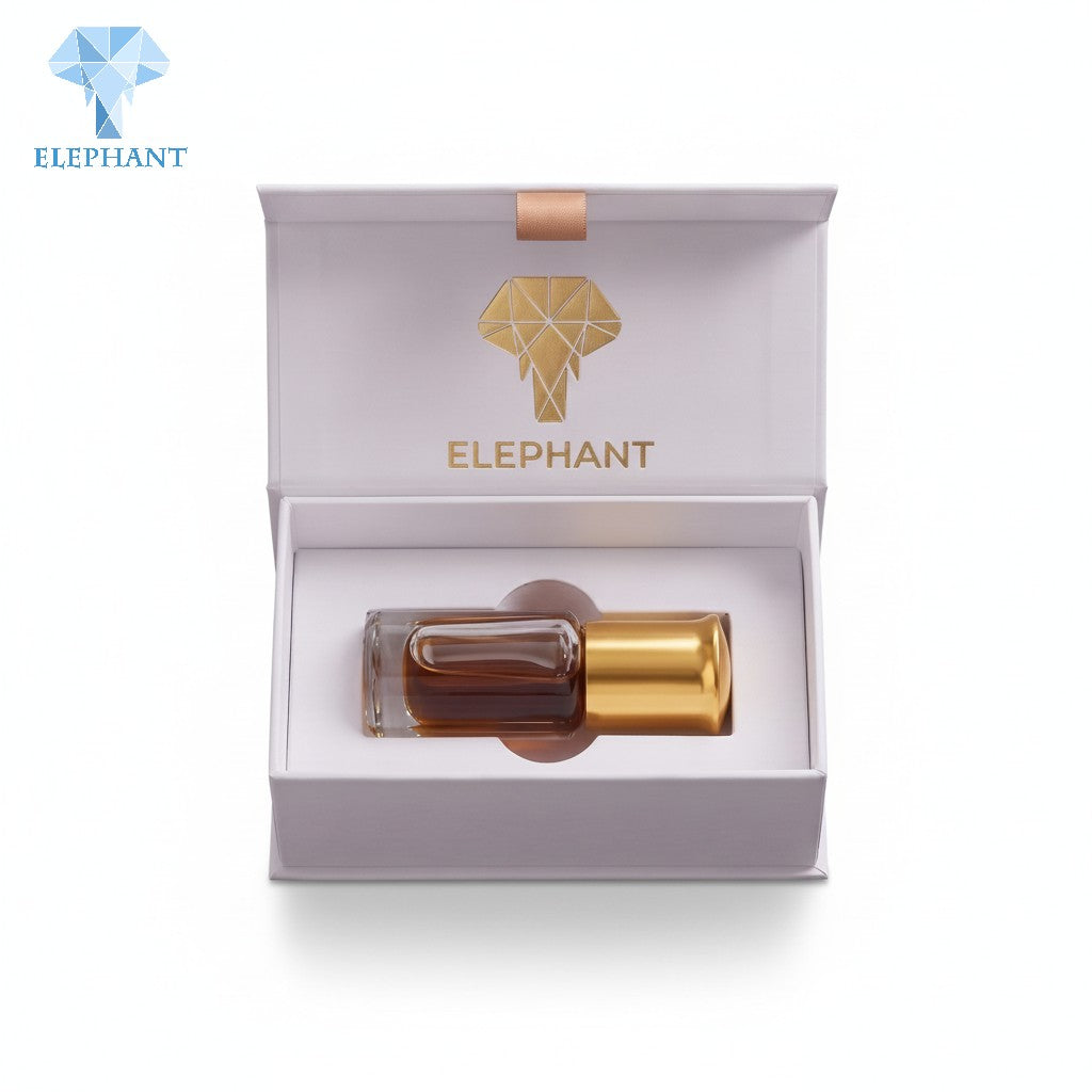 Luxury Essential Oil Box Gold Foil Stamping Rigid Gift Packaging Box for Perfume Cosmetic Art Paper Eco Friendly Sustainable