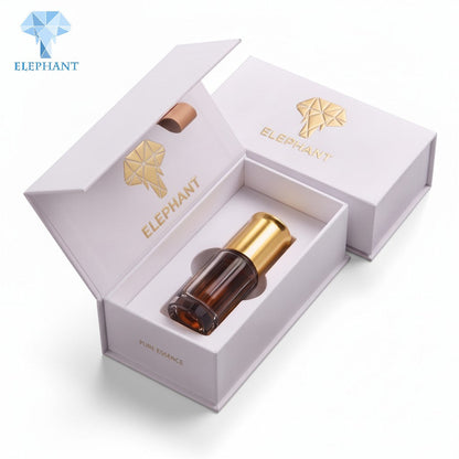 Luxury Essential Oil Box Gold Foil Stamping Rigid Gift Packaging Box for Perfume Cosmetic Art Paper Eco Friendly Sustainable