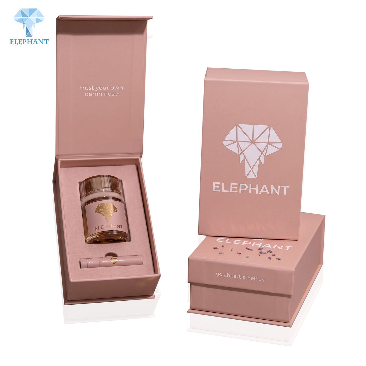 Custom Luxury Rigid Gift Box Matte Lamination Pink Perfume Box Essential Oil Cosmetic Packaging Recyclable Eco Friendly
