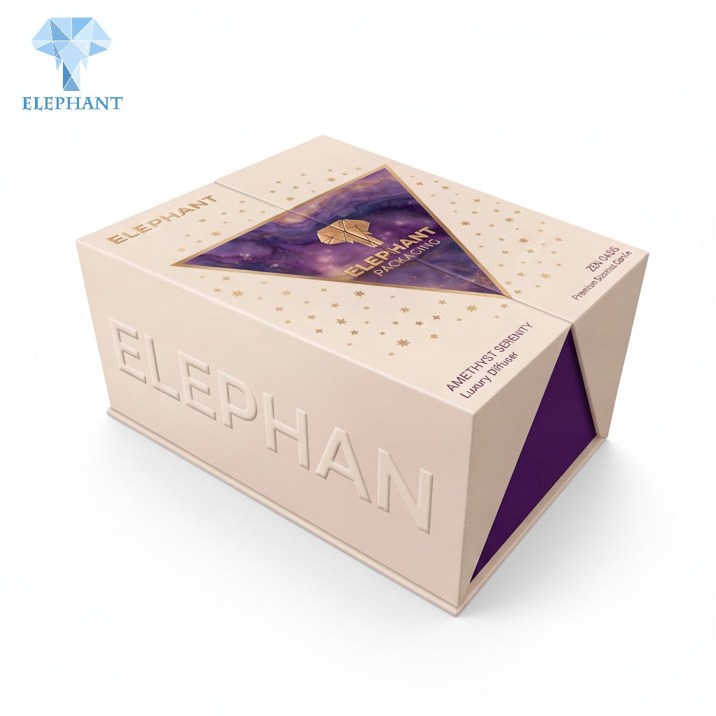 Rigid Gift Box Set Gold Foil Stamping Matte Lamination Premium Cardboard Packaging Eco Friendly Recyclable Custom Logo