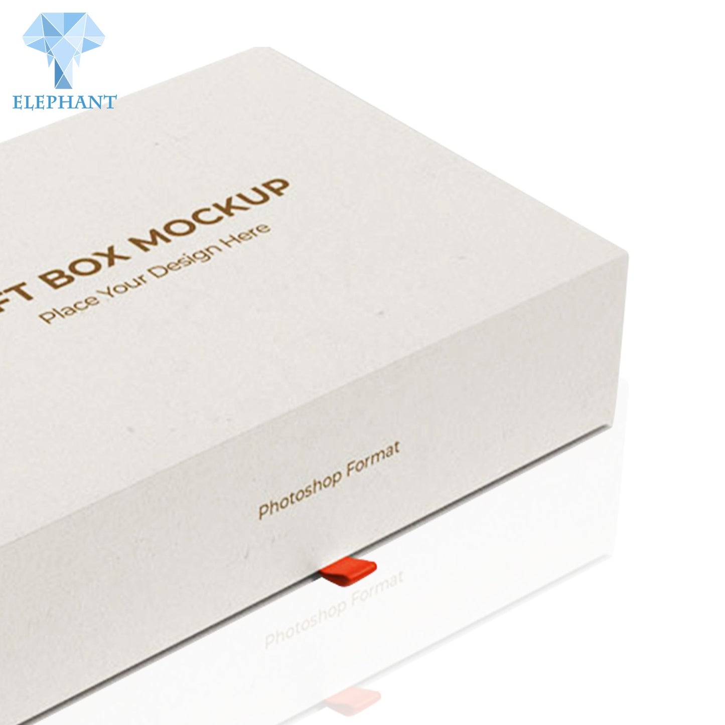 Customized Logo Plain Good Quality White Magnetic Clamshell Gift Box