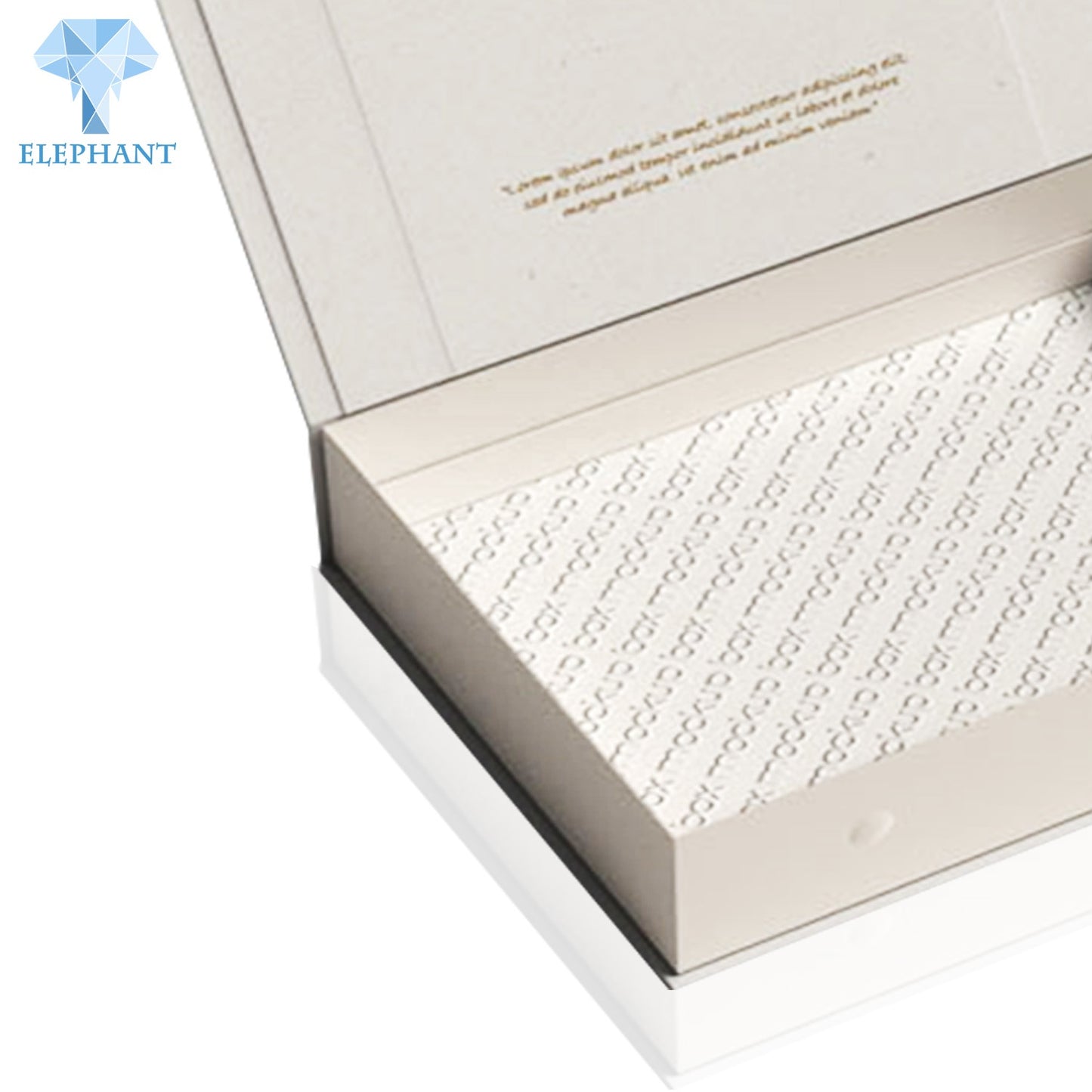 Customized Logo Plain Good Quality White Magnetic Clamshell Gift Box