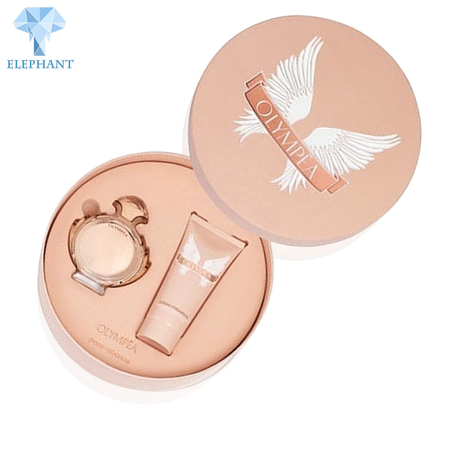 Custom Luxury Gift Paper Cardboadr Round Perfume Cosmetic Packaging Box