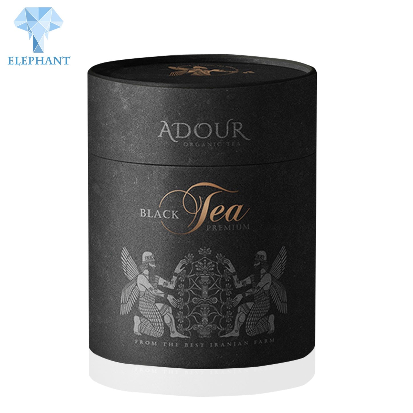 Custom Small Empty Black Tea Tin Carton Packaging Paper Cylinder Private Label Coffee Tea Box