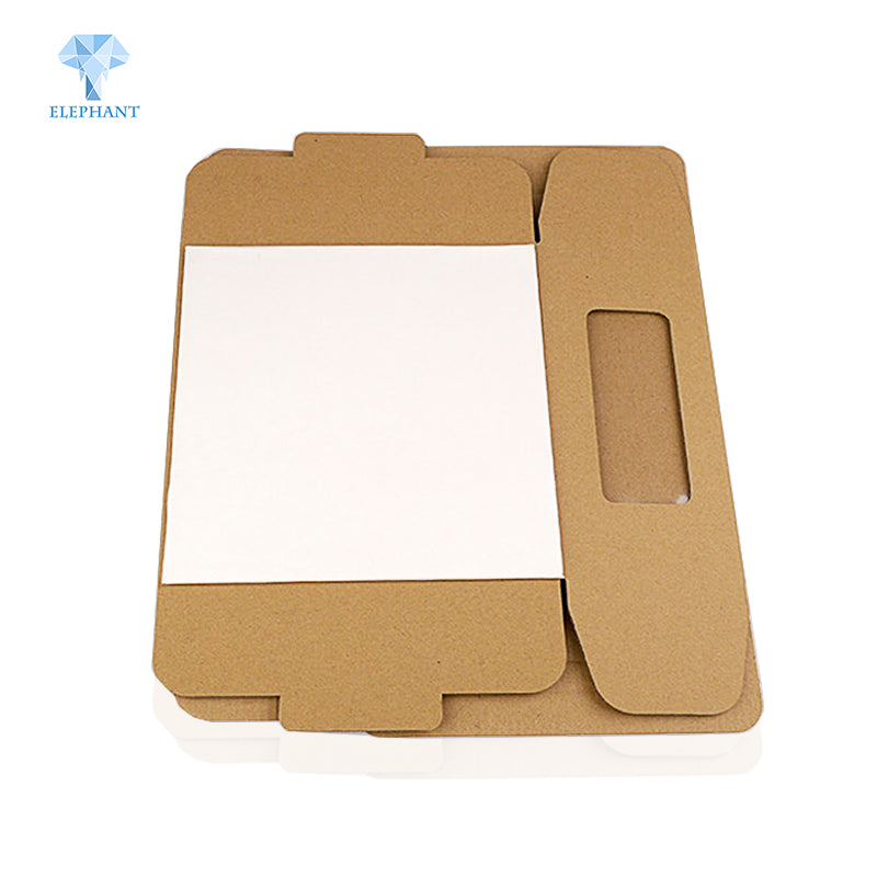 Craft Packaging Brownie White With Handle Cardboard Cake Kraft Paper Box