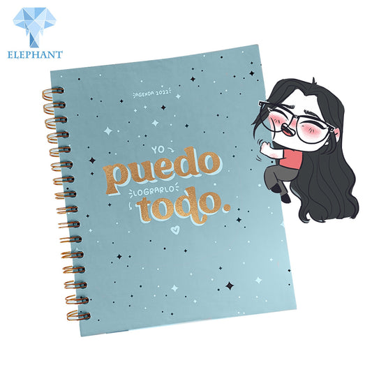 Custom Logo Size Hign Quality Factory Price Environmental Ink Steel Ring A5 A6 B5 a4 Diary Exercise Note Book