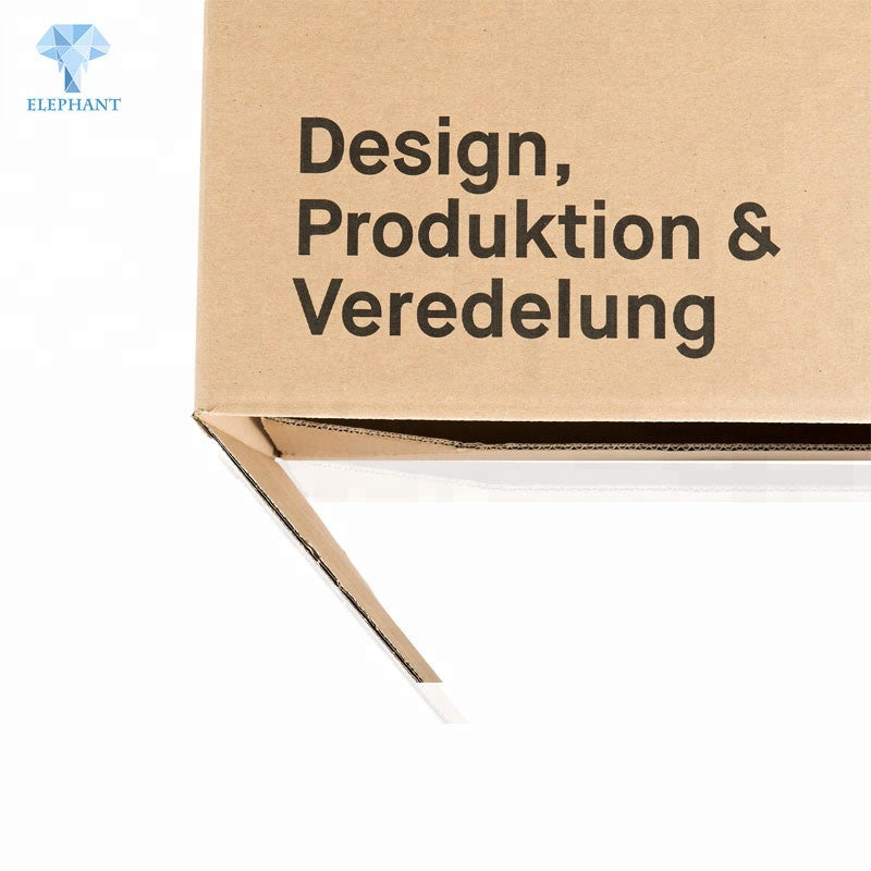 Cardboard With Handle Carton Printing Large White Corrugated Box