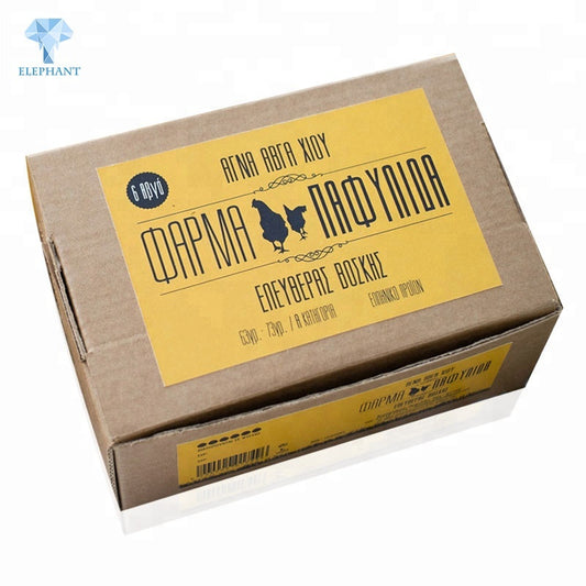 Customized Low Price Best Quality Perforated 5-ply Kraft Paper Eggs Packaging Boxes