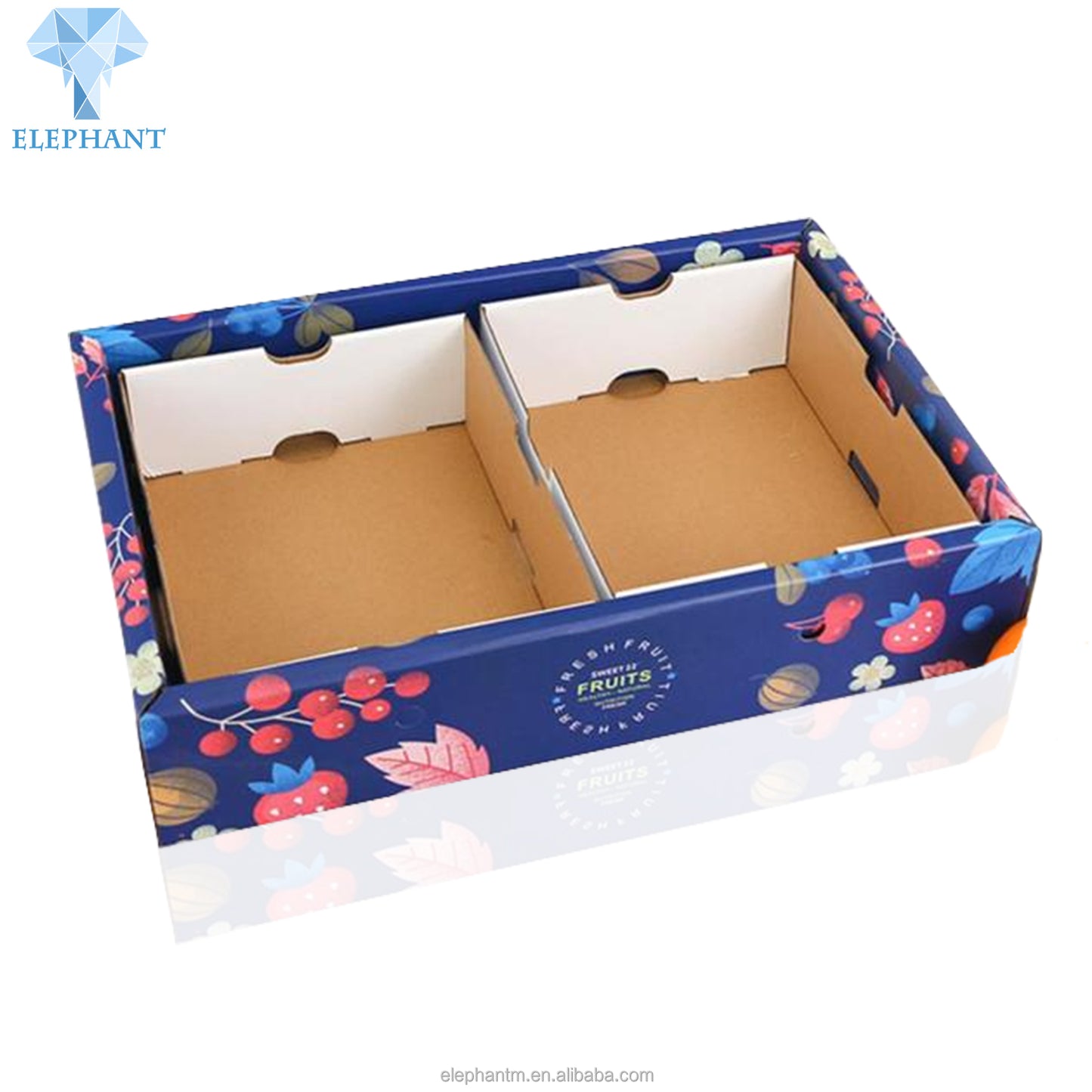 Custom Cheap Eco Friendly Portable Corrugated Carton Box For Fruits