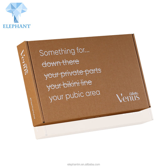 Custom Kraft Good Price Big Fluted Folding Corrugated Cardboard Box For Cosmetics