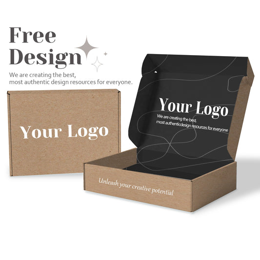 Wholesale Custom Logo Free Design Eco Envelope Square Small Large Mailing Brown Black Kraft Flat Paper Shipping Boxes