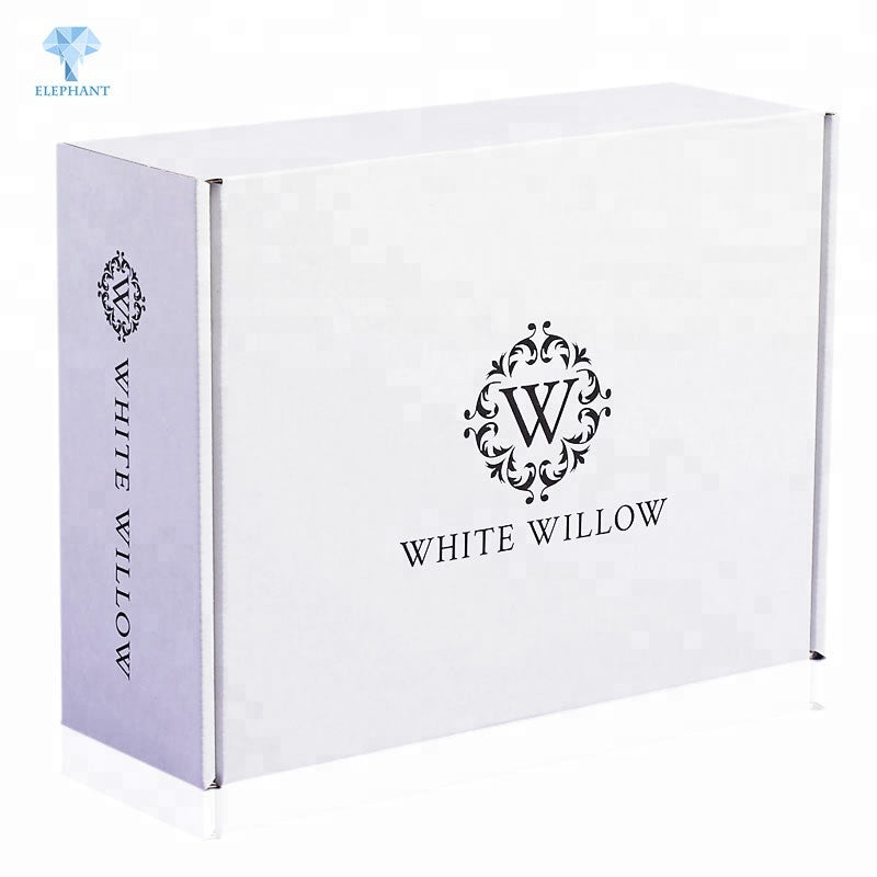 Custom Logo Printed Gift Box Standard Export Portable Folding Corrugated White Shipping Mailer Box