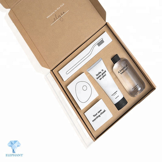 Custom Eco Friendly Kraft Cosmetic Skin Care Products Packing Shipping Box With Corrugated Insert