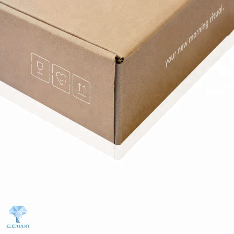 Custom Eco Friendly Kraft Cosmetic Skin Care Products Packing Shipping Box With Corrugated Insert