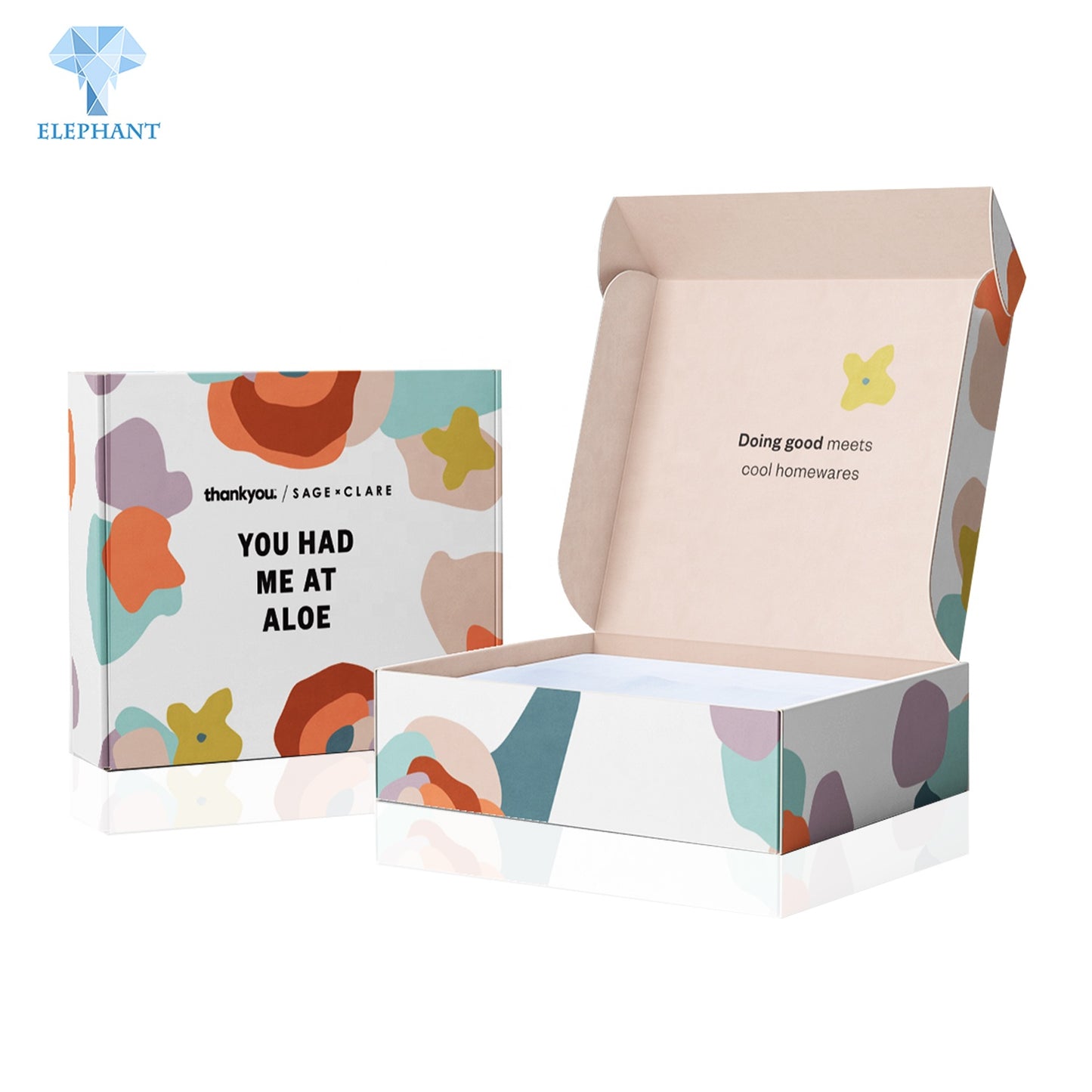 Custom Design Logo Luxury Printed Small Folding White Paper Gift Mailers Packaging Box