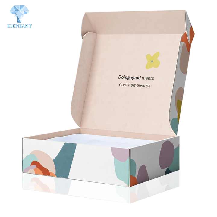 Custom Design Logo Luxury Printed Small Folding White Paper Gift Mailers Packaging Box