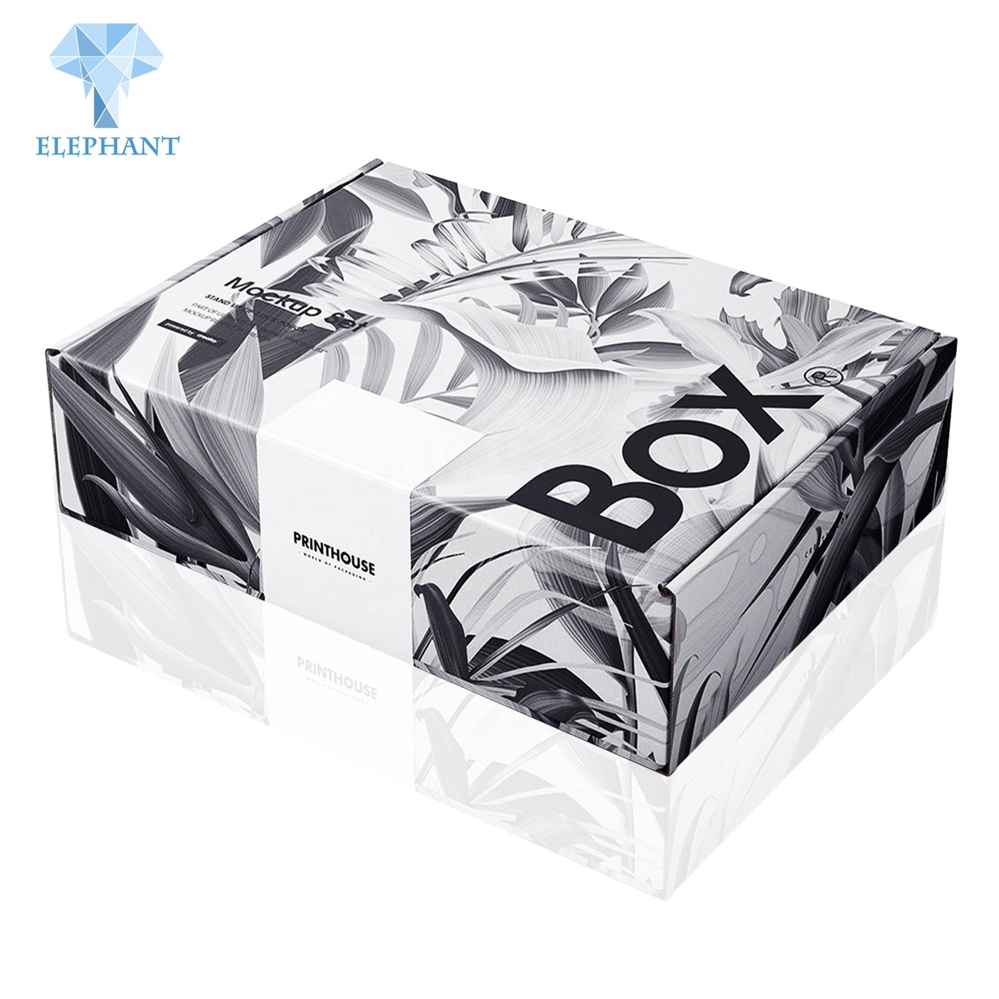 Luxury Design Men's Shoe Clothing Tshirt Sock Tie Perfume Gift Paper Packaging Black Corrugated Mailer Box Custom