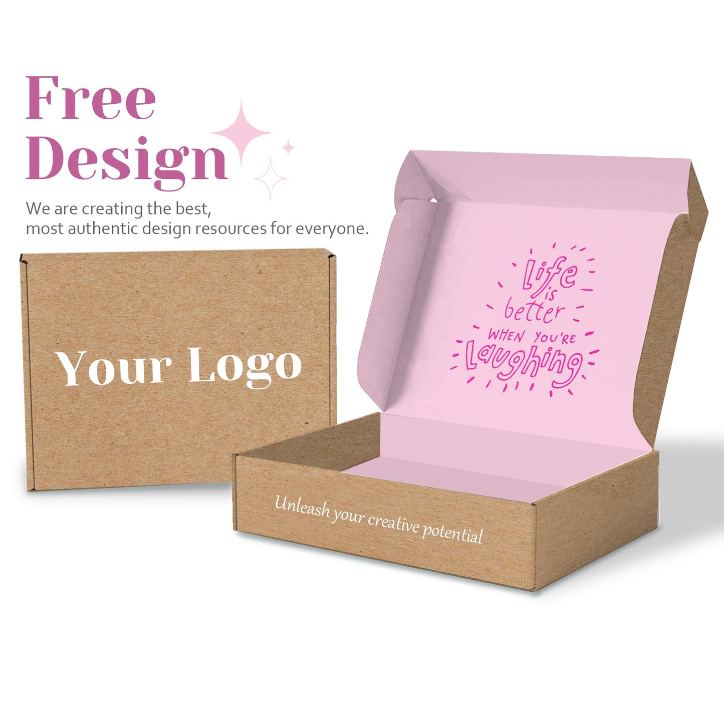 Custom Logo Standard Size Color Printing Low Price Fancy Clothes Packaging Box