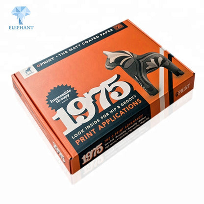 Custom Full Color Printed High Enld Exquisite Corrugated Literature Mailer Box