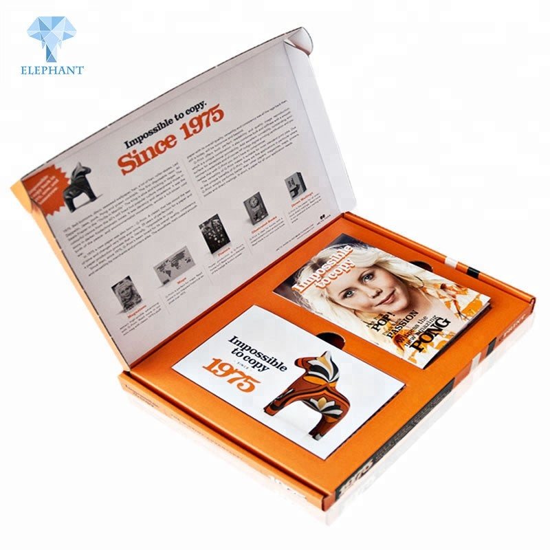Custom Full Color Printed High Enld Exquisite Corrugated Literature Mailer Box