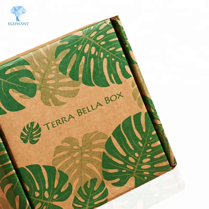 Custom Fancy Design Portable Folding Corrugated Vegetables Lettuce Packaging Box