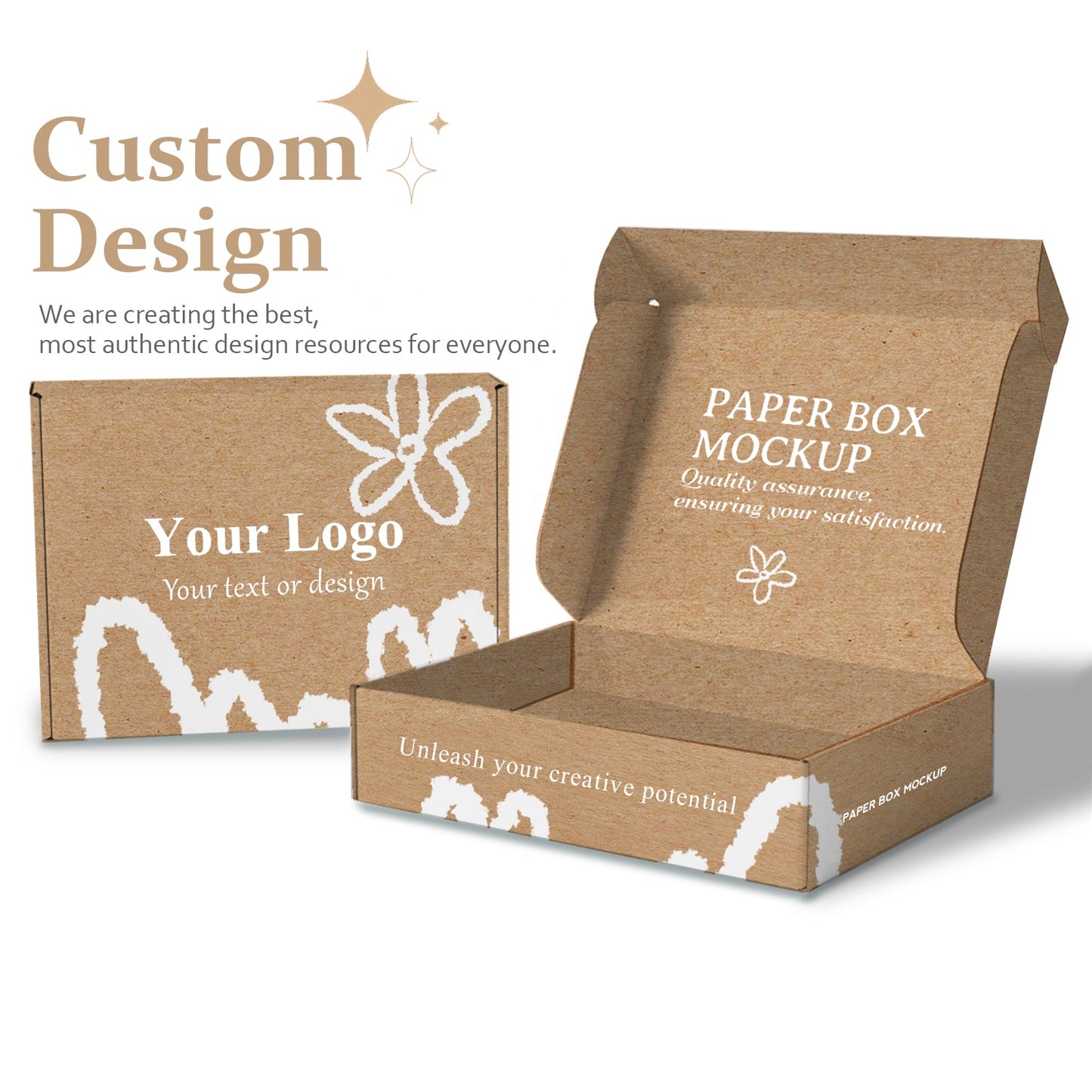 Custom Printing Kraft Corrugated Maker Folding Packing Carton Cardboard Box