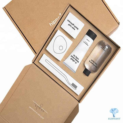 Custom Natural Reusable Good Quality Corrugated Folding Cosmetics Packaging Box