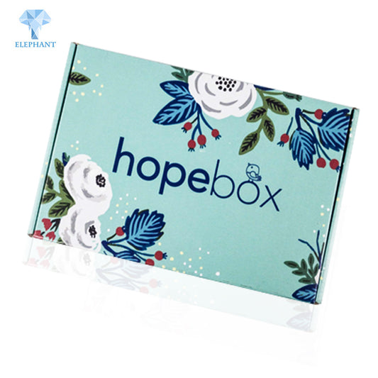 Custom Floral Pattern Garment Clothing Packing Corrugated Mailing Box