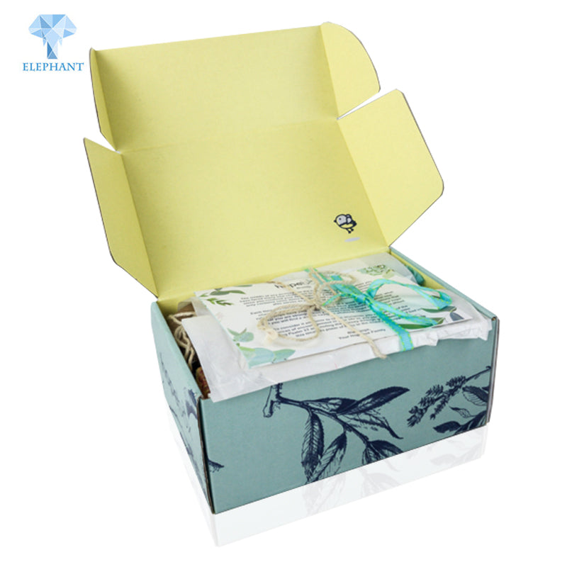 Custom Floral Pattern Garment Clothing Packing Corrugated Mailing Box