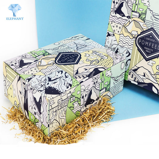 Colours Die Cut Baby Kids Snack Food Folding Corrugated Package Box