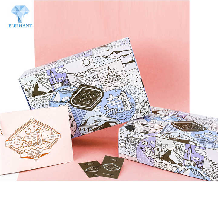 Colours Die Cut Baby Kids Snack Food Folding Corrugated Package Box
