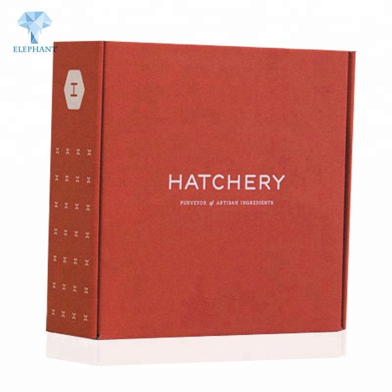 Customized Logo Hot Sale High Quality A4 E Flute Red Corrugated Mailer Box