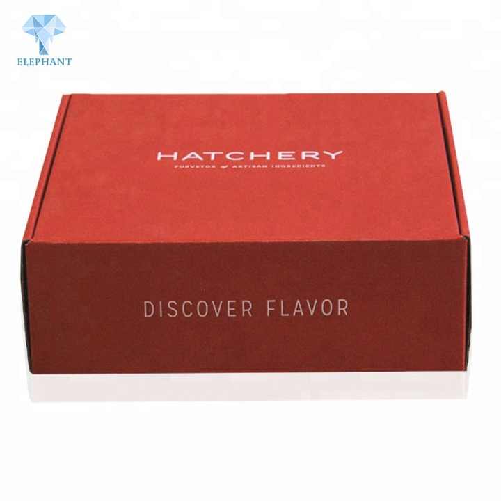 Customized Logo Hot Sale High Quality A4 E Flute Red Corrugated Mailer Box