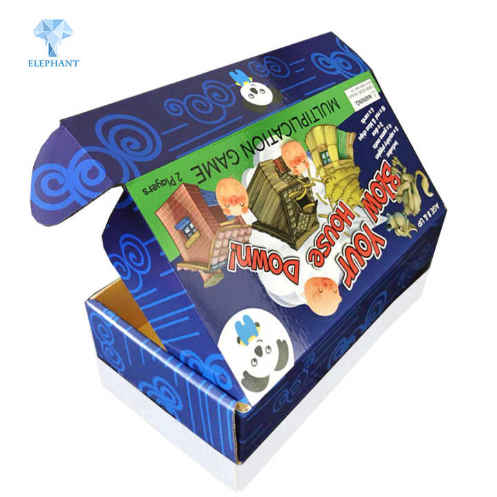 Customised Corrugated Cardboard Kid Surprise Paper Packaging Game Toy Box