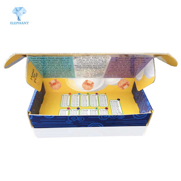 Customised Corrugated Cardboard Kid Surprise Paper Packaging Game Toy Box