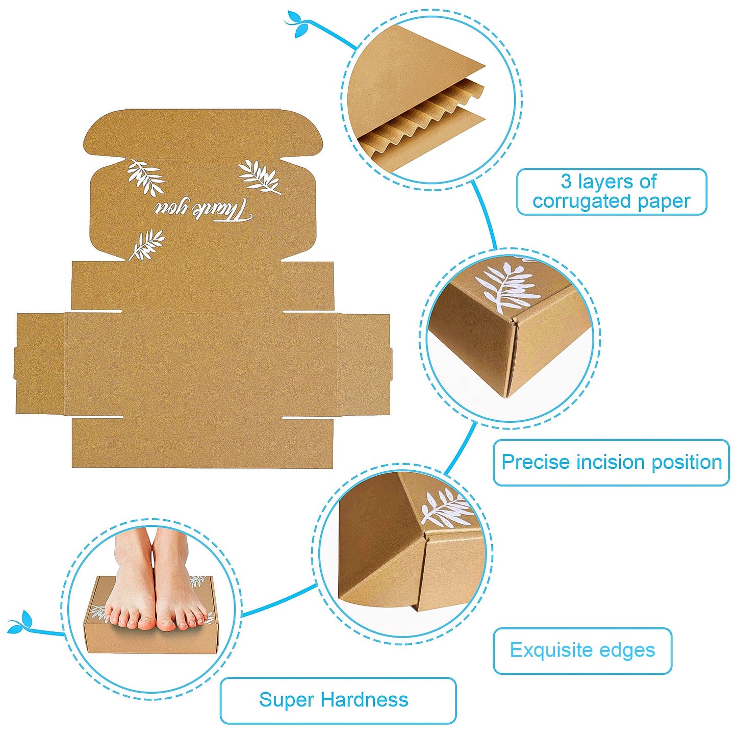 Custom Self Sealing Corrugated Caton Shipping Box For Suits