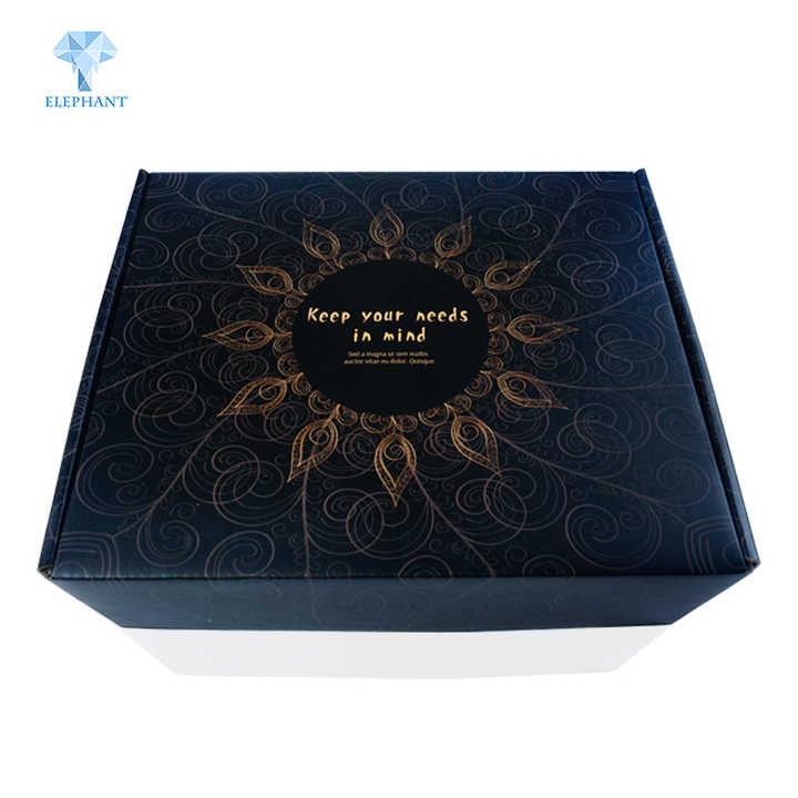 Packaging Cardboard Logo Shipping Carton Subscription Matte Corrugated Black Box