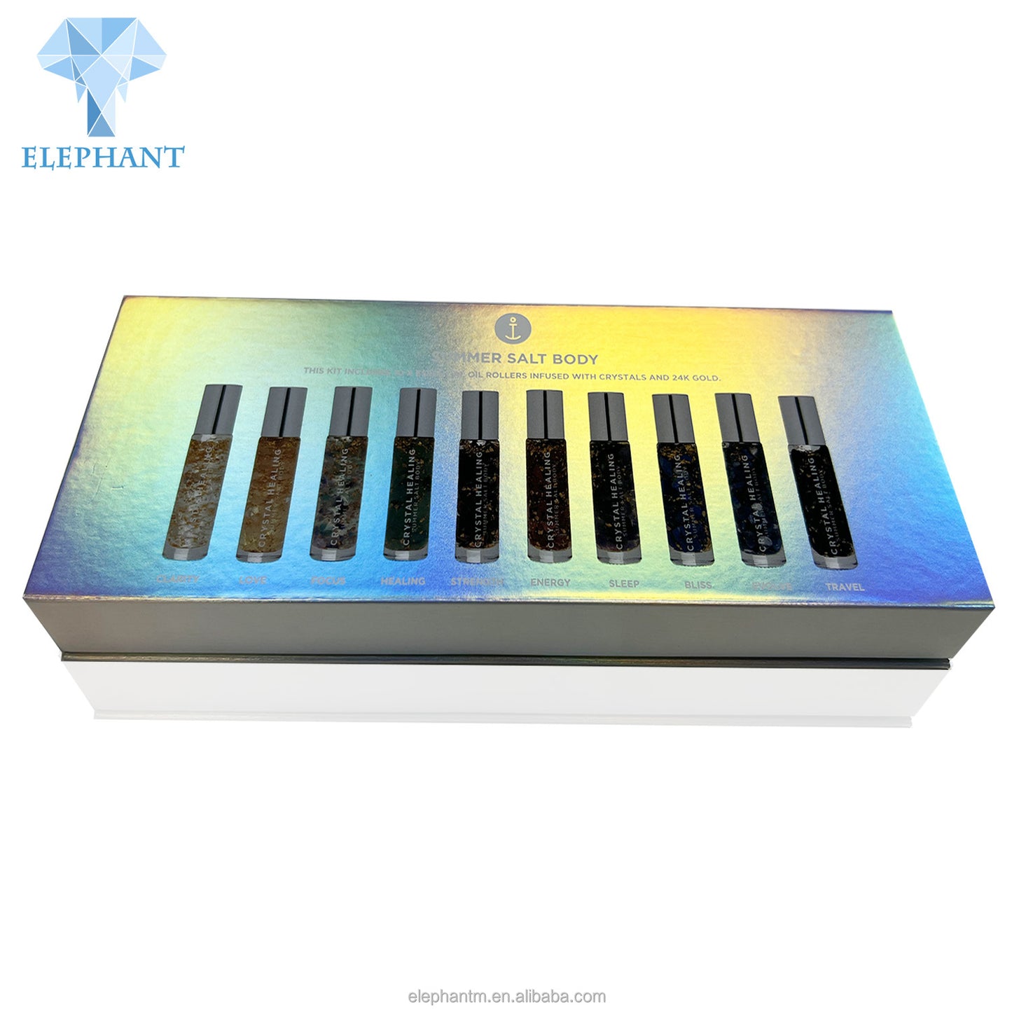 Custom Printing Beautiful Holographic Rigid Magnetic Nail Polish Gift Box