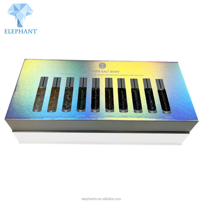 Custom Printing Beautiful Holographic Rigid Magnetic Nail Polish Gift Box