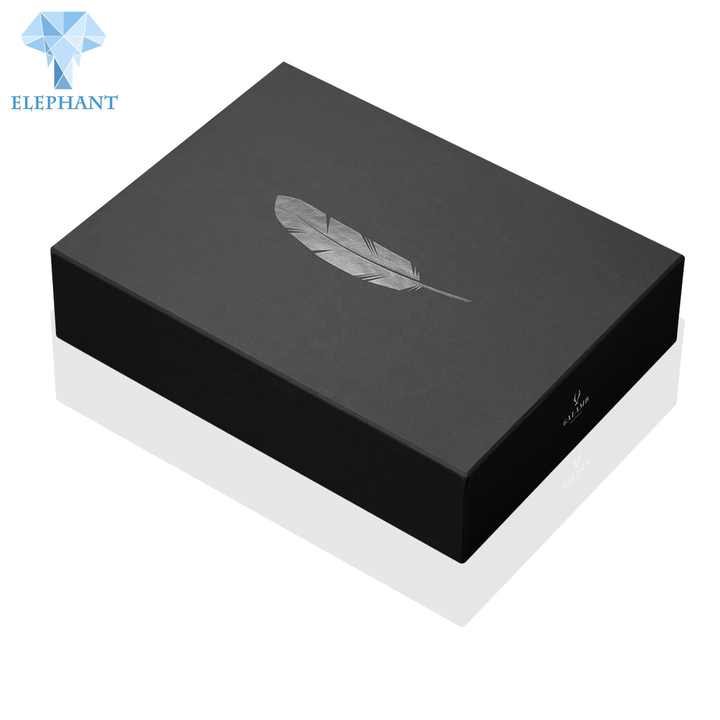 Custom Logo Design Paper Cardboard Black Shoe Box Packaging