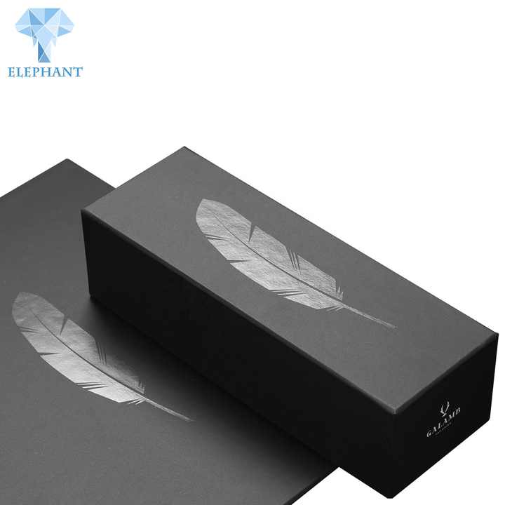 Custom Logo Design Paper Cardboard Black Shoe Box Packaging