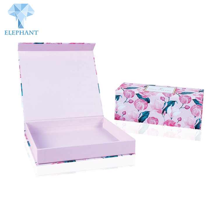 2 Piece Colorful Printing Small Large Rigid Cardboard Pink Marble Wedding Custom Gift Box