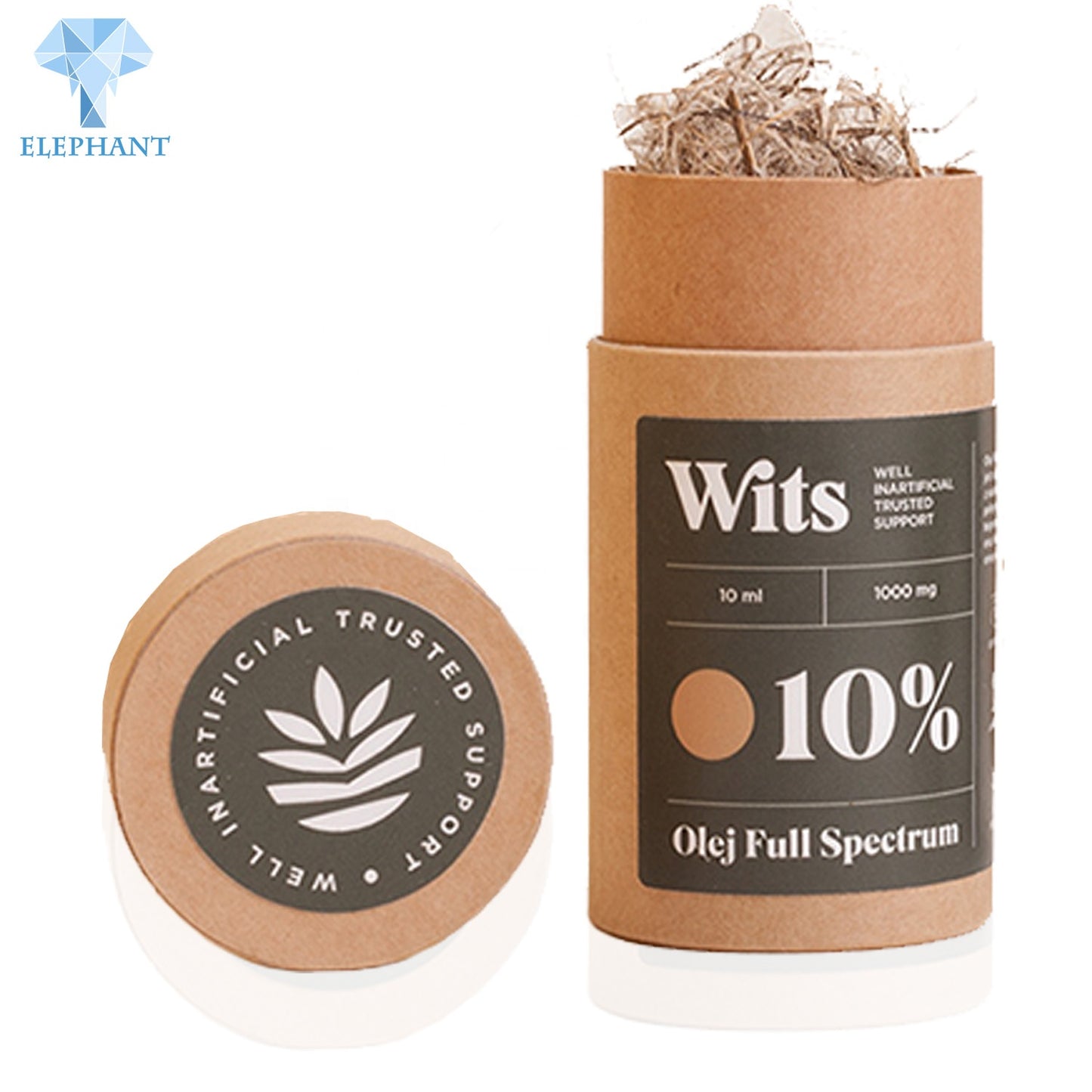 Custom Cardboard Round Tube Cylinder Kraft Essential Tea Oil Packaging Box Round Box