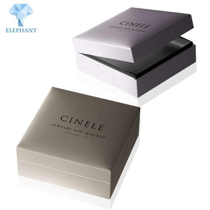Custom Logo Design Black Paper Card Box Magnetic Luxury Jewelry Packaging Box